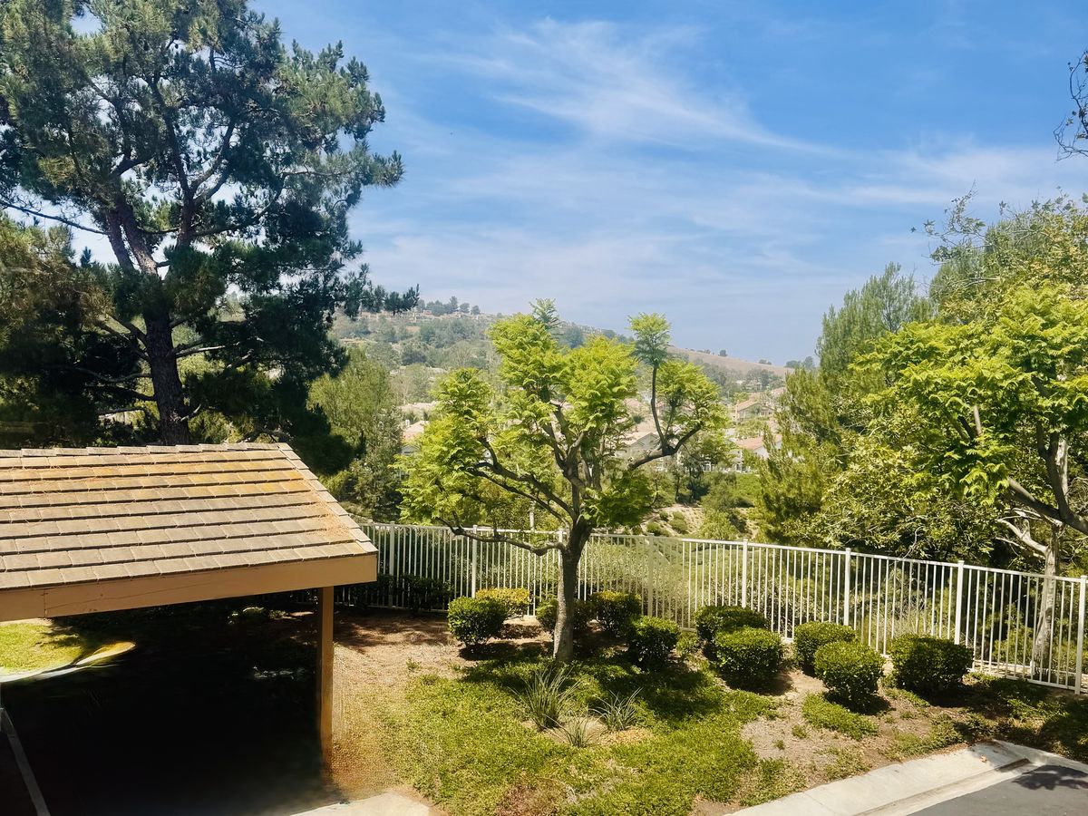 Open space and hills behind the community